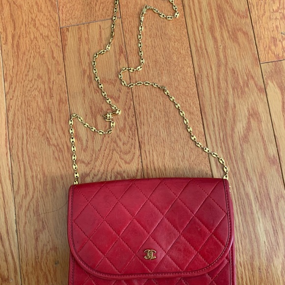 CHANEL Bags Authentic Small Crossbody Chanel Bag Gold Chain Poshmark